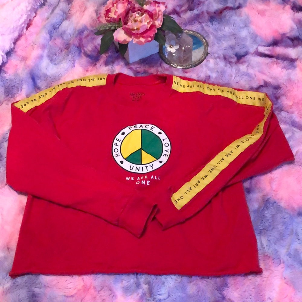 Mighty Fine Long Sleeve Crop Top